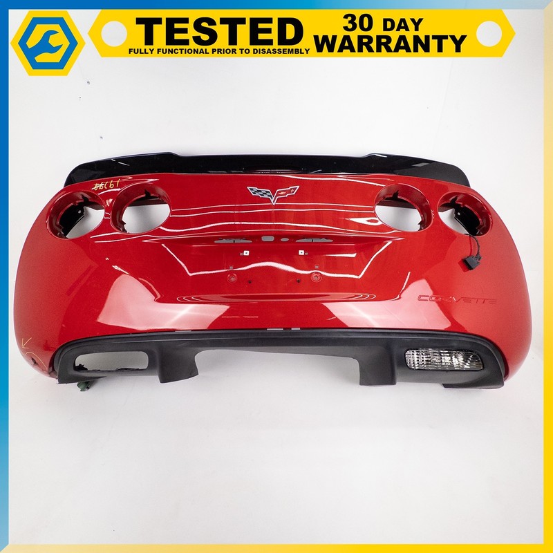 05-13 CHEVROLET CORVETTE C6 REAR BUMPER COVER BACK UP LAMP RED OEM