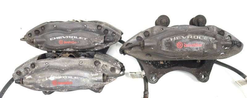 2010-2015 Camaro SS Front Driver &Rear BREMBO Brake Calipers 4 Piston Set USED