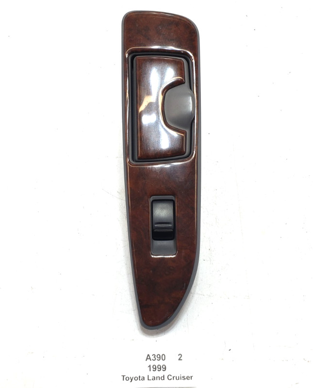 ✅ 98-02 OEM Toyota Land Cruiser J100 Rear Right Door Window Switch Trim Wood