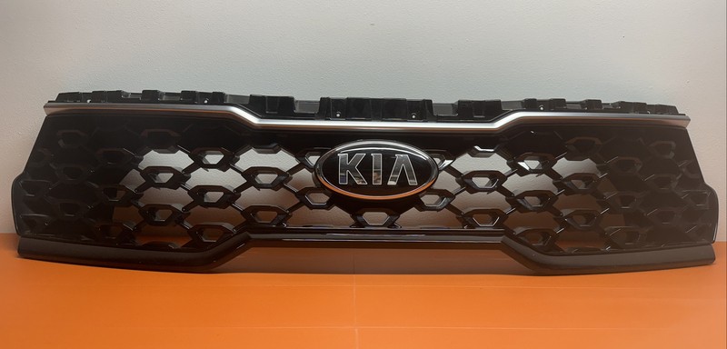 86350P2100 I 2021 2022 Kia Sorento Front Upper Grille Assembly W/O Camera BLACK
