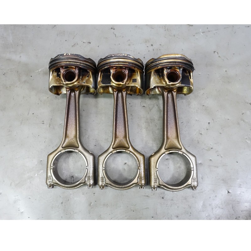 19-25 BMW G20 330i G01 X3 430i B46 Piston and Connecting Rod Set of 3 OEM