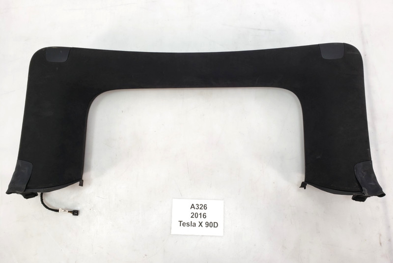 ✅ 16-20 OEM Tesla Model X Rear Right Passenger Falcon Door Upper Trim Alcantara