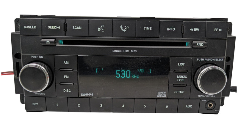 08-10 Dodge Chrysler Jeep Low Speed Uconnect Sat Radio CD TESTED