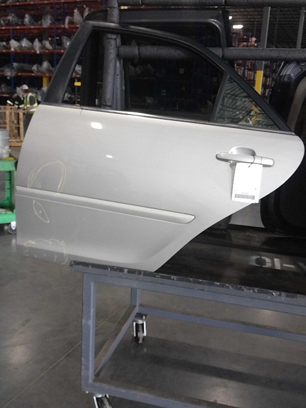2004 Toyota Camry Left Rear Door Silver Dented & Scratched 343317
