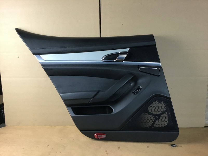 Porsche Panamera S 4S Rear Left Driver Door Interior Cover Panel Trim 10-16 :O
