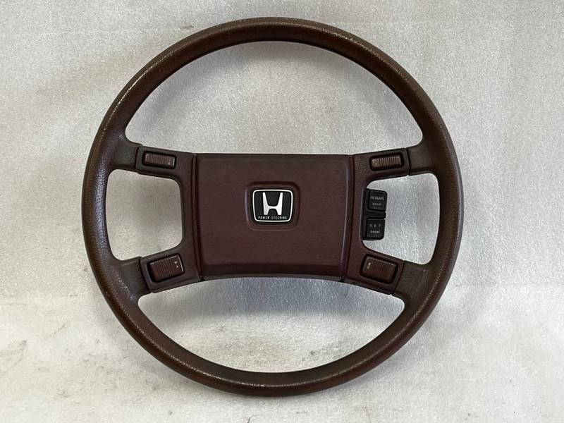 1984 1985 HONDA ACCORD SEDAN STEERING WHEEL ASSEMBLY MAROON