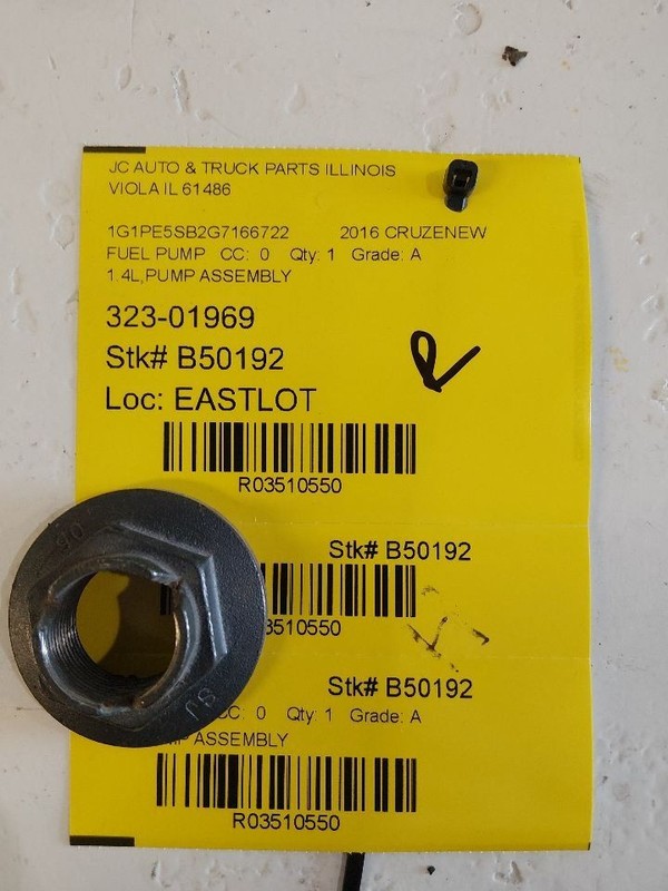 Fuel Pump Assembly VIN P 4th Digit Limited 1.4L Fits 11-16 CRUZE 3510550