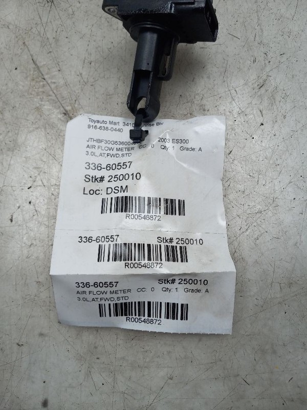 02 03 LEXUS ES300 3.0L AIR FLOW METER