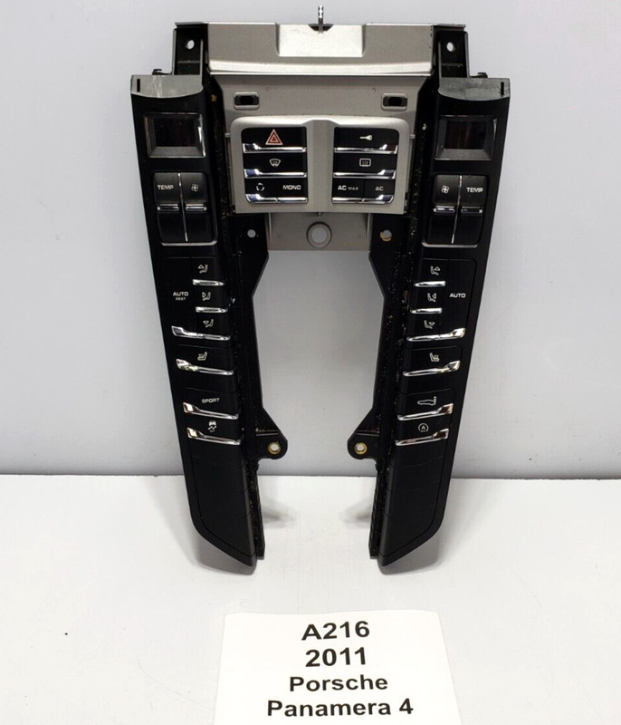 ✅ 10-13 OEM Porsche Panamera 4 970 Front AC Heater Climate Control Switch Panel