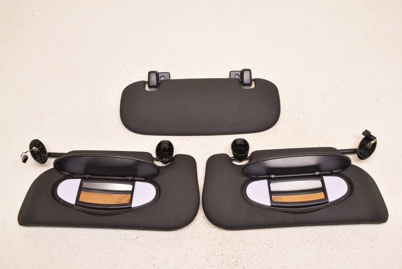 Mini Cooper JCW Carbon Black Sun Visors Sunvisor Set 3 R56 R55 Oem 2007-2013