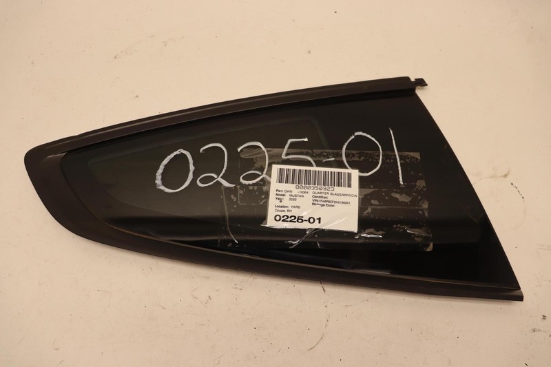 2021-2022 FORD MUSTANG COUPE REAR RIGHT PASSENGER QUARTER PANEL WINDOW GLASS OEM