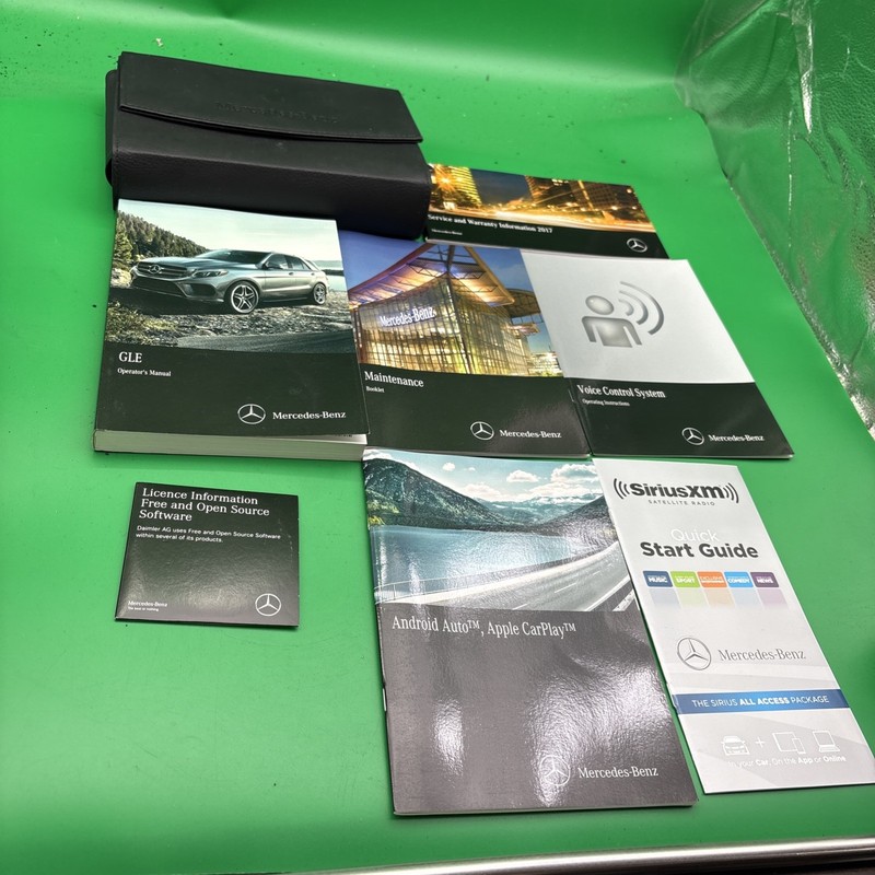 2017 Mercedes Benz GLE Owners Manual Set with Case Free Shipping