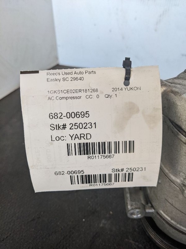 AC Compressor Fits 10-14 ESCALADE 1175667