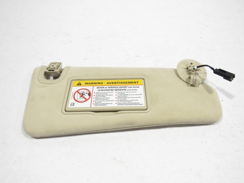 11-12 Fisker Karma 2012 Front Right Passenger Sunvisor Sun Visor Shade ;@2