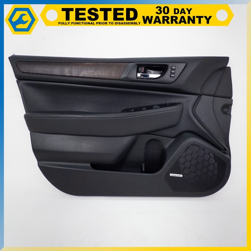 15-19 SUBARU OUTBACK LEGACY FRONT LEFT SIDE INTERIOR DOOR PANEL TRIM BLACK OEM