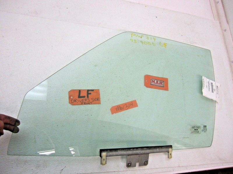 DOOR GLASS WINDOW LEFT FRONT DRIVER LF LH L 85 86 87 88 89 90 91 92 93 SAAB 9000