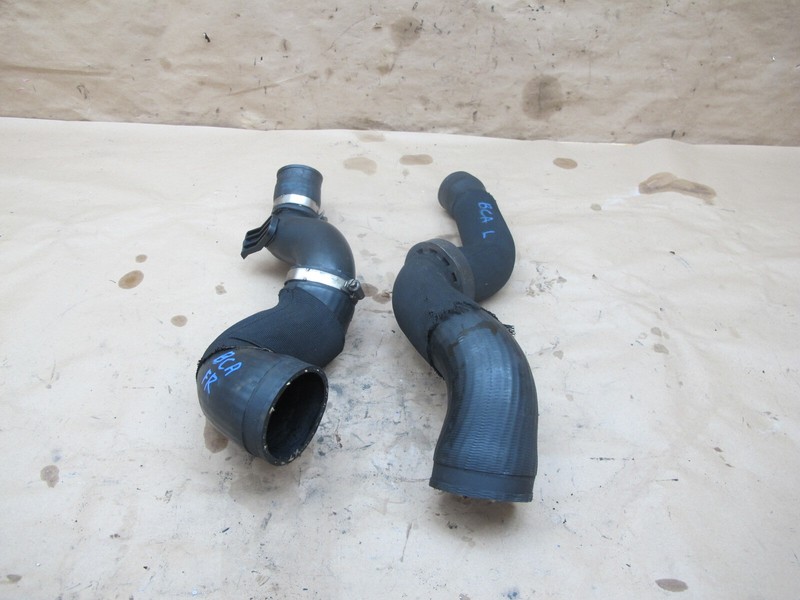 03-10 BENTLEY CONTINENTAL 6.0L LEFT & RIGHT INTERCOOLER HOSE PIPE LINE SET OF 2