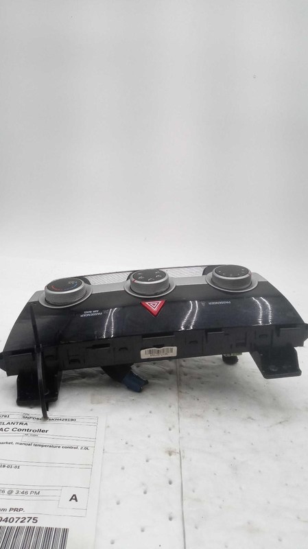2019 Hyundai Elantra A/C Selector Switch Black OEM 97250F2AH0 75K Miles