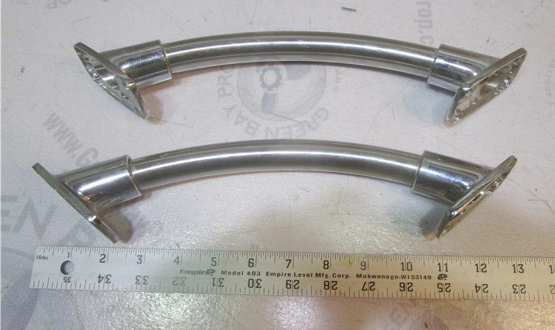 Boat Stainless Steel Curved Grab Handle Bar Rail Railing Set 9 3/4"