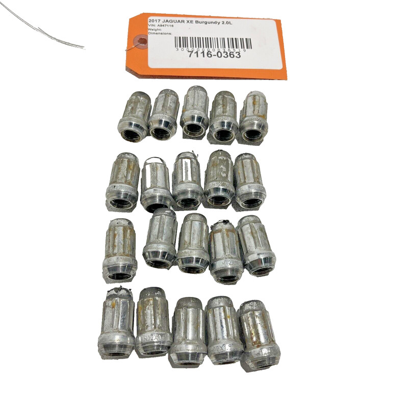 2017-2020 JAGUAR XE XF LUG NUTS NUT WHEEL LUGS BOLT SET OF 20 PCS M12*1.5 OEM