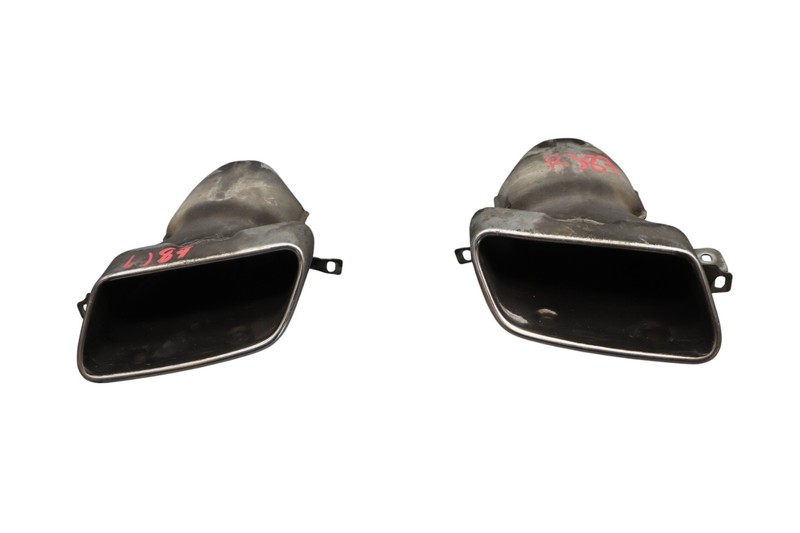 12-18 Mercedes W218 CLS550 Left & Right Side Exhaust Muffler Tips Set Of 2 Oem