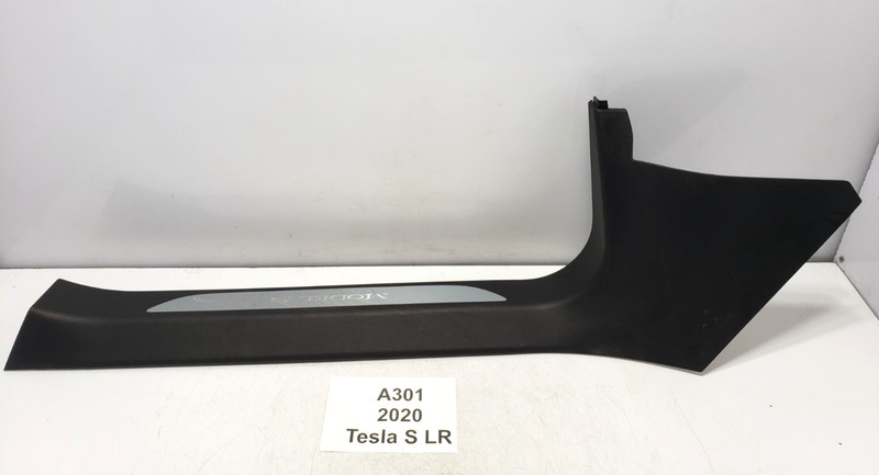 ✅12-20 OEM Tesla Model S Front Left Driver Sill Plate A Pillar Trim Cover Panel*