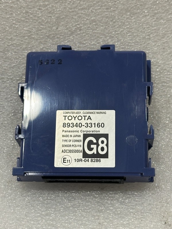 2016 2017 2018 Lexus Es300H Park Assist Clearance Warning Module 89340-33160