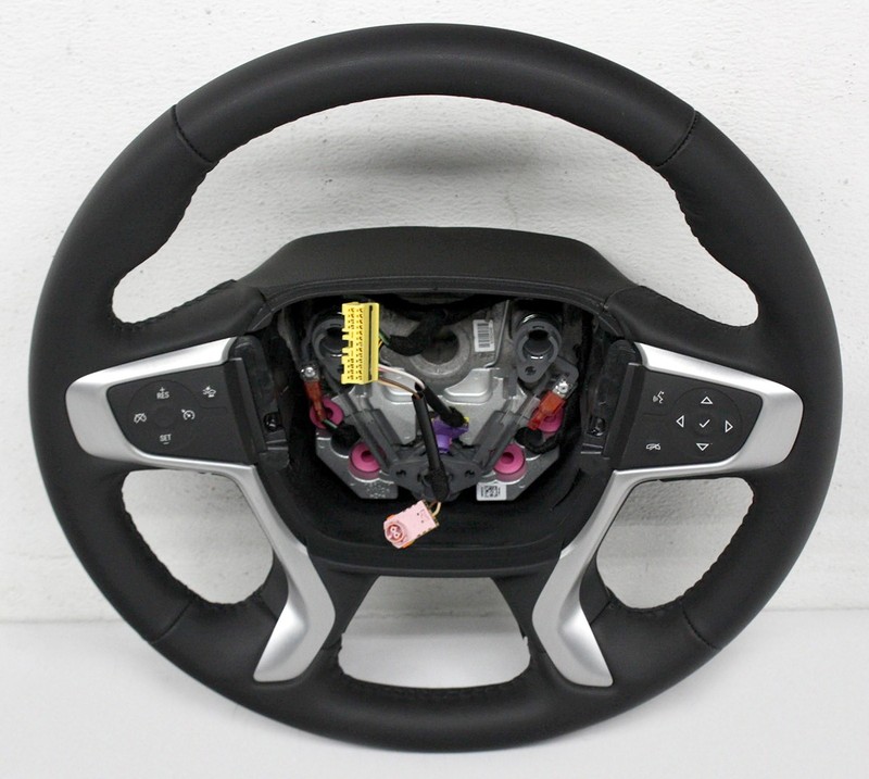OEM Steering Wheel For GMC Acadia Black Leather 84994085
