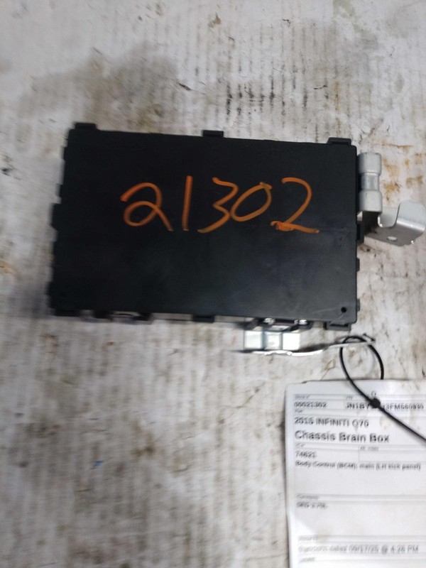 Used Body Control Module fits: 2015 Infiniti Q70 Body Control BCM main LH kick p