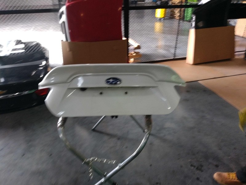 2019 Subaru BR-Z OEM White Deck Lid Trunk Lid Good Condition 2DR Coupe
