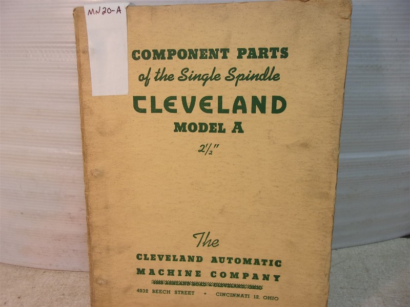 Cleveland Automatic Machine Single Spindle Model A Manual 2-1/2" "J"