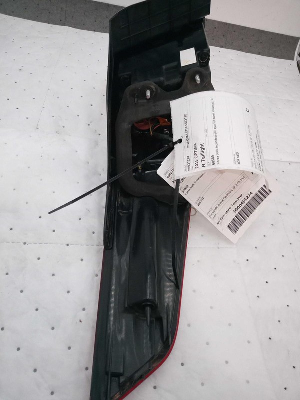 2015 KIA OPTIMA Right Tail Light Assembly Grey OEM Used 128K Miles