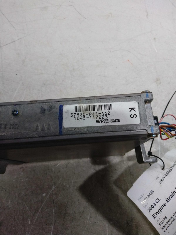 2003 Acura CL Engine Control Module ECM OEM 37820PJEA61 Silver 175K Miles