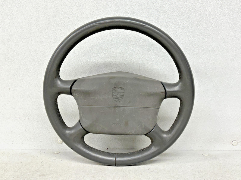 ⭐1997-2000 PORSCHE BOXSTER FRONT STEERING INTERIOR WHEEL COVER GRAY OEM