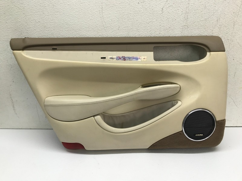 98-03 Jaguar XJ8 XJR X308 Rear Left Side Interior Door Panel Trim OEM Tan Brown