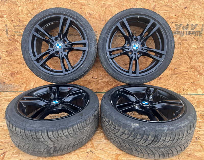 OEM BMW 335 435 18" Black Light Alloy Wheels Rim M Star Spoke Style 400 18x8 SET
