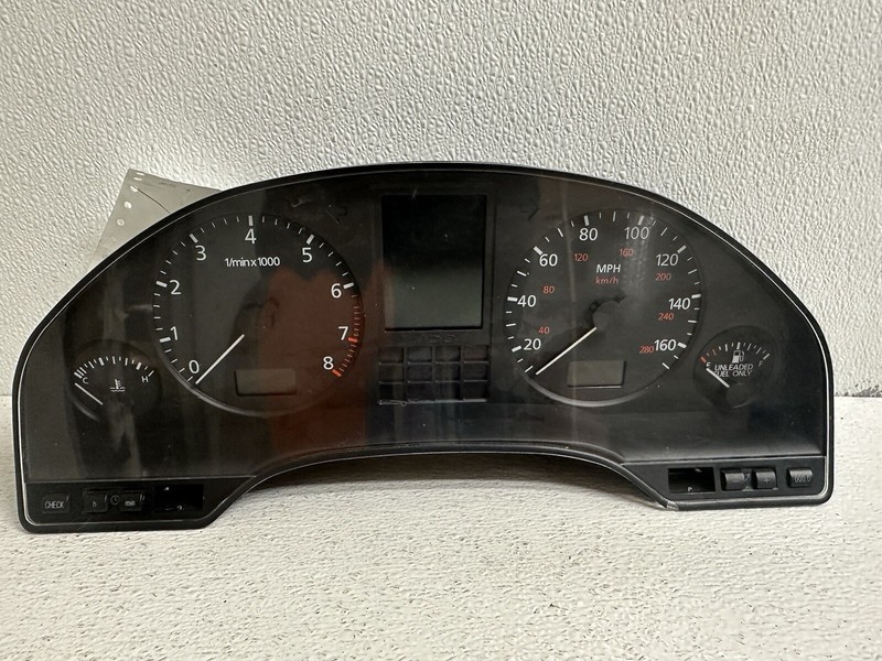 1997-1998 Audi A8 From Vin 003301 Thru 006501 Cluster Speedometer tach panel