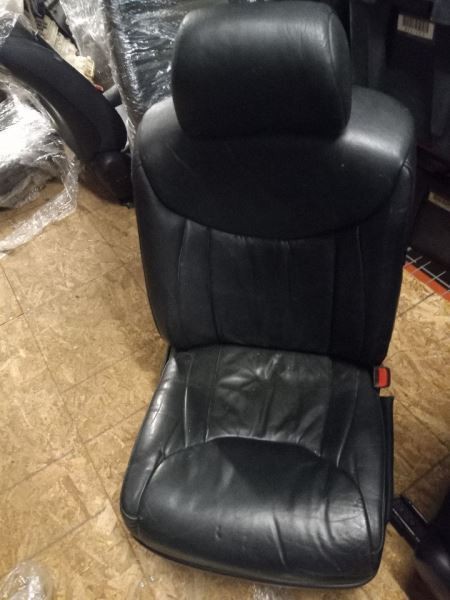 2001 LEXUS LS430 BASE PASSENGER SIDE FRONT BLACK LK20 LEATHER SEAT ASSEMBLY