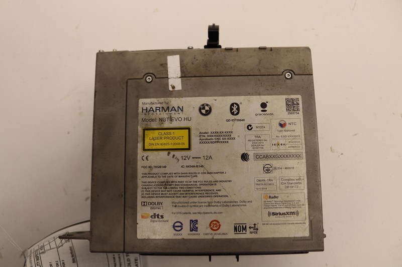 2016 BMW 340I F30 AM FM CD RADIO PLAYER NAVIGATION RECEIVER UNIT OEM