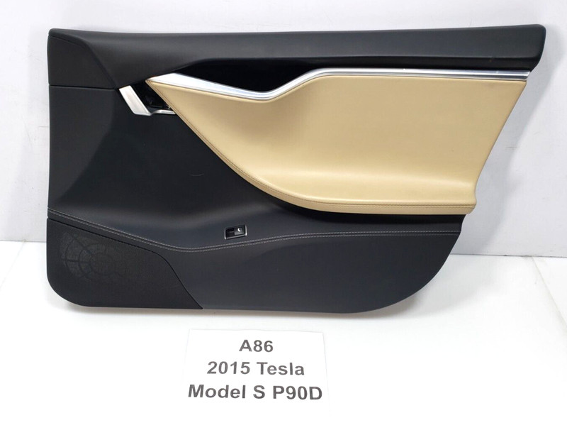 ✅ 12-20 OEM Tesla Model S Front Right PassengerInterior Door Card Trim Panel