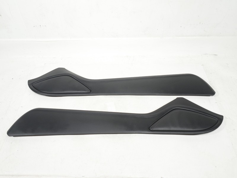 11-18 Audi A8L A8 S8 D4 LEFT / RIGHT Black Leather Center Console Side Trims OEM