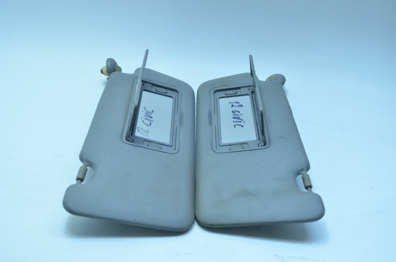 12-15 HONDA CIVIC COUPE FRONT LEFT / RIGHT SUNVISOR SET OEM
