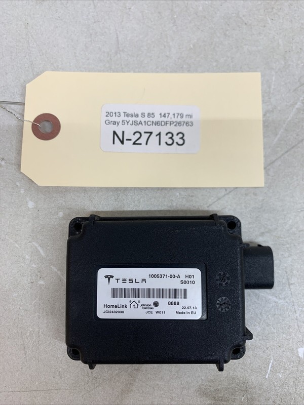 ⚡️12-15 TESLA MODEL S HOMELINK GARAGE OPENER CONTROL MODULE W/BRACKET 27133 B123