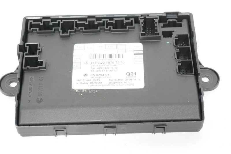 07 08 09 MERCEDES-BENZ S550 REAR LEFT DRIVER SIDE DOOR CONTROL MODULE OEM