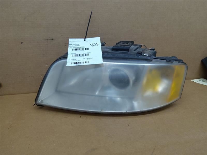 Driver Left Headlight 6 Cylinder Halogen Fits 02-04 AUDI A6 263430