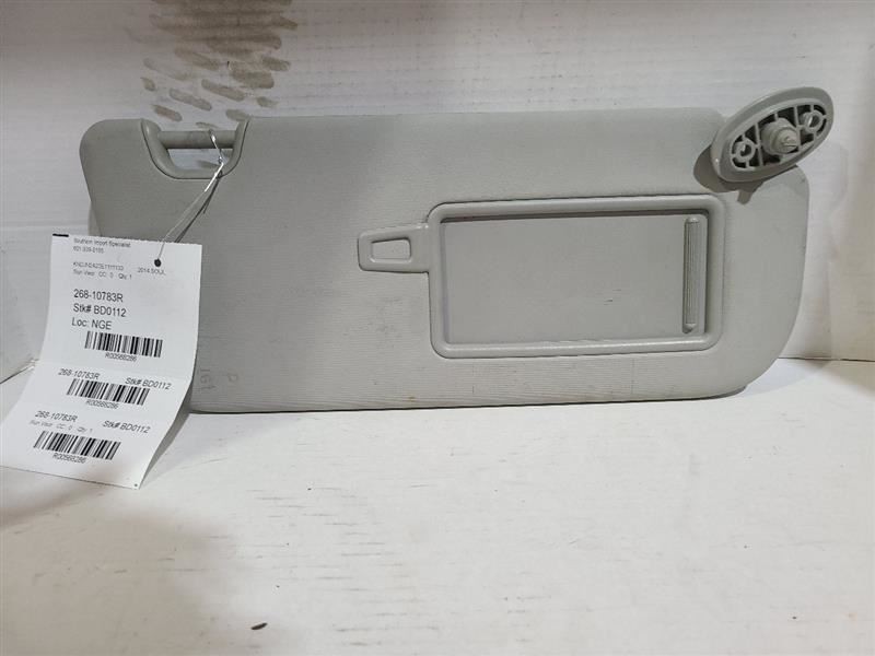Passenger Sun Visor Model Illuminated Without Sunroof Fits 14-19 SOUL 568286