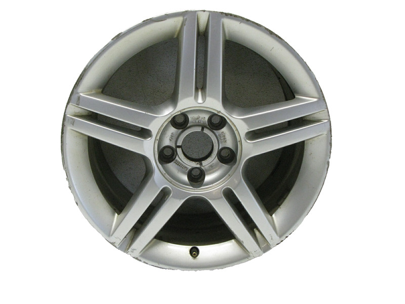 04-09 AUDI B7 A4 QUATTRO RIM WHEEL 5 DOUBLE SPOKE OEM 7.5 17" 8E0601025 031522 2