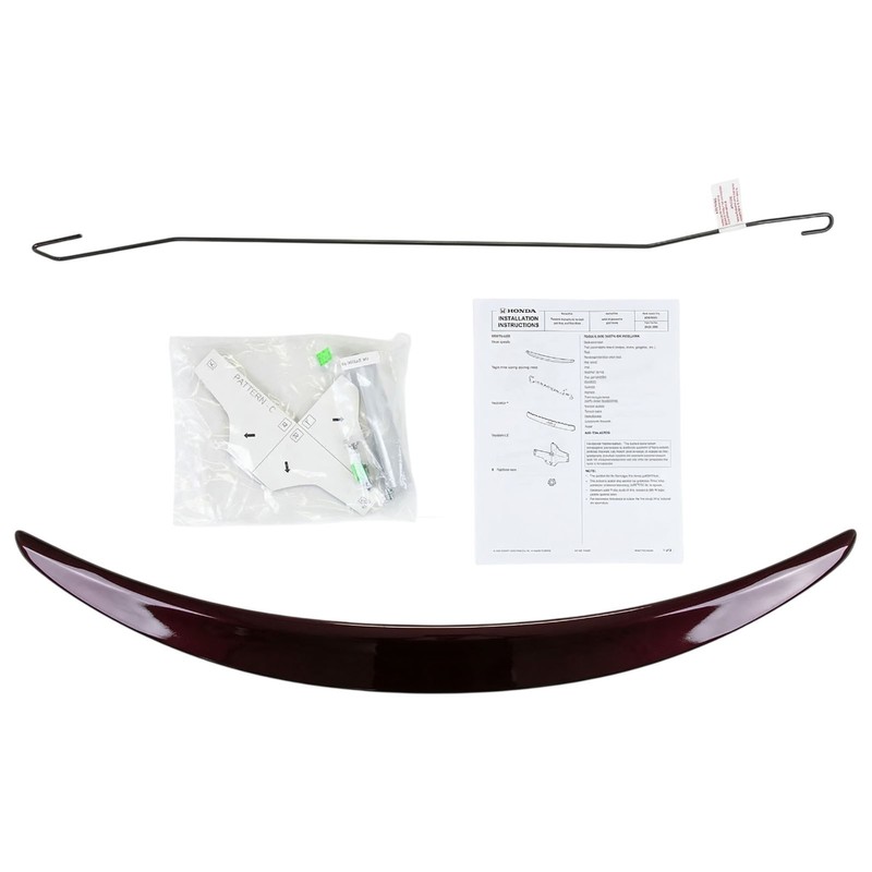 08-10 Accord SEDAN Rear Spoiler 08F10TA0180 Basque Red OEM Factory