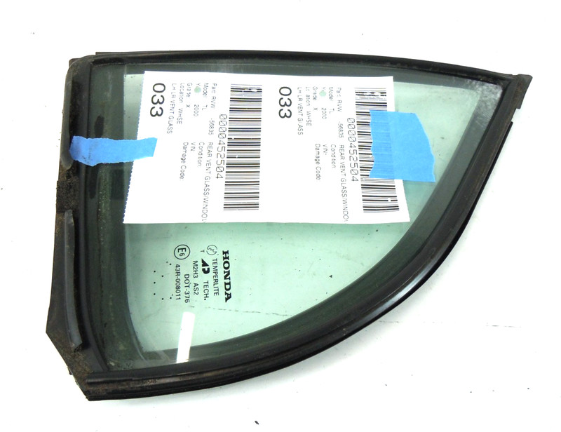 1999-2003 Acura TL 3.2L Rear Door Window Vent Glass Passenger Right RH OEM