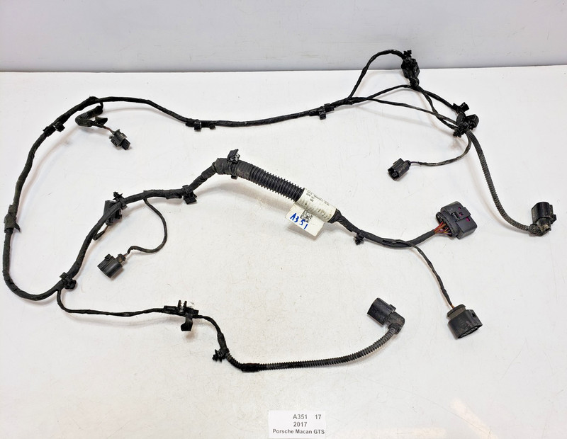 ✅ 15-18 OEM Porsche Macan GTS 95B Front Bumper Wiring Cable Harness 34k
